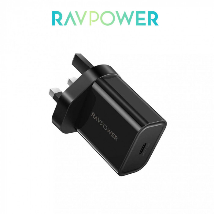 RAVPower PD Pioneer 20W Wall Charger - Black