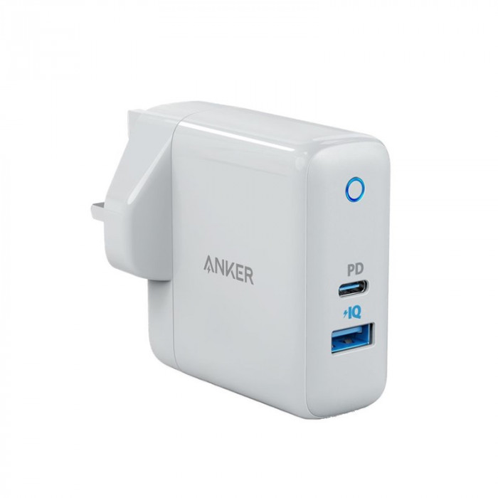 Anker PowerPort PD+ 2, USB-C Charger, 35W PD (20W PD +15W) 2 Port , Fast Charger, Power Delivery Charger