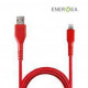 Energea FibraTough Lightning Cable 1.5m (Red)