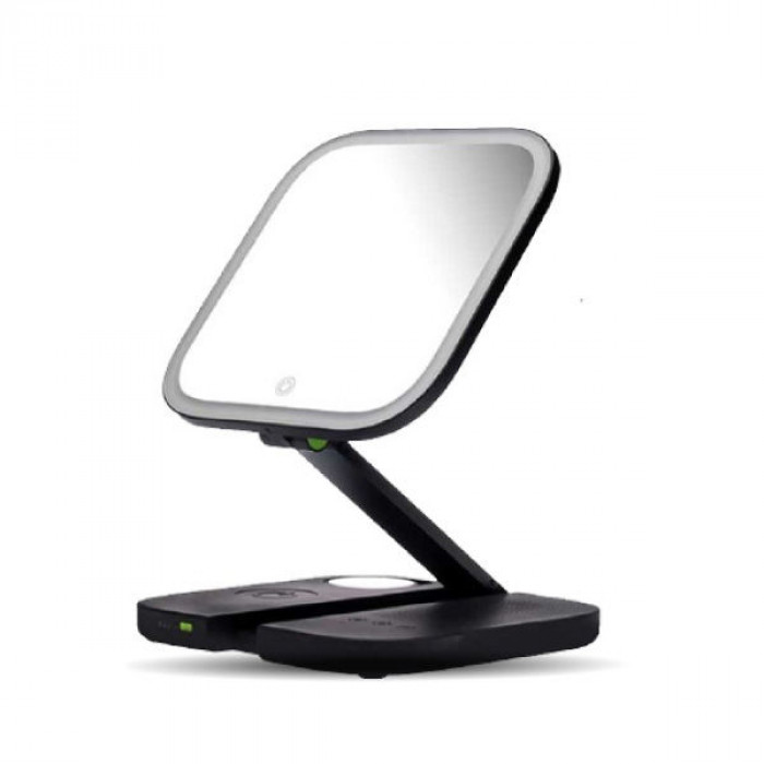 Goui Von Multifunction Mirror Wireless Charger + Speaker + Lamp - Black