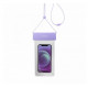 Momax Waterproof Pouch Universal With Neck Strap - Purple