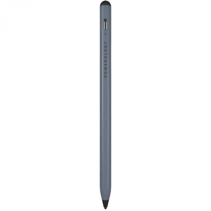 قلم باورولوجي الذكي 2 في 1 العالمي  رمادي