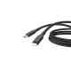 Powerology Braided USB-C To Lightning Cable PD 60W 2M - Black