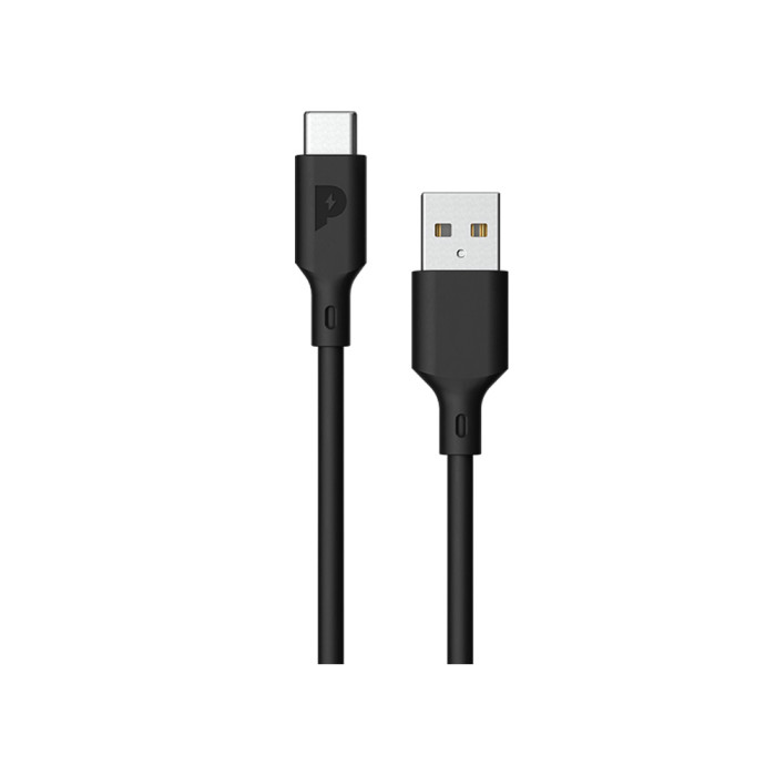 Powerology USB-A To USB-C Data And Charge Cable 1.2m Black