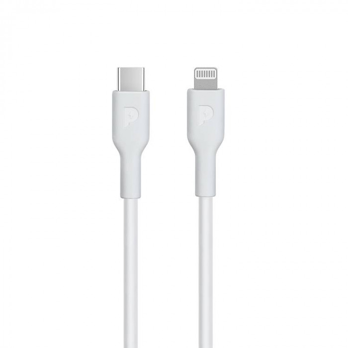 Powerology Type C To Lightning Cable PD 20W 2M White