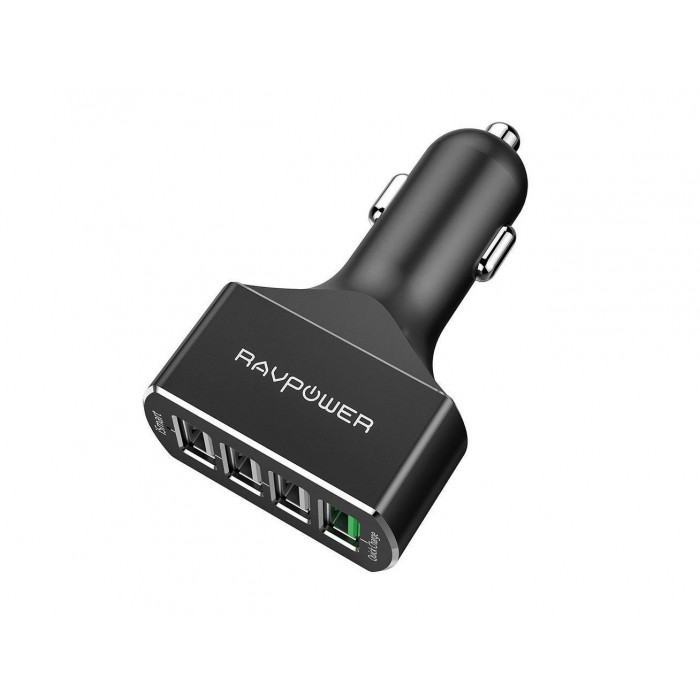 RavPower Car Charger 54W 4-Port QC 3.0